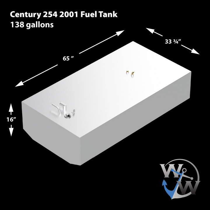 Century Boats 254 - 2001 - 138 gal. OEM Replacement Belly Fuel Tank