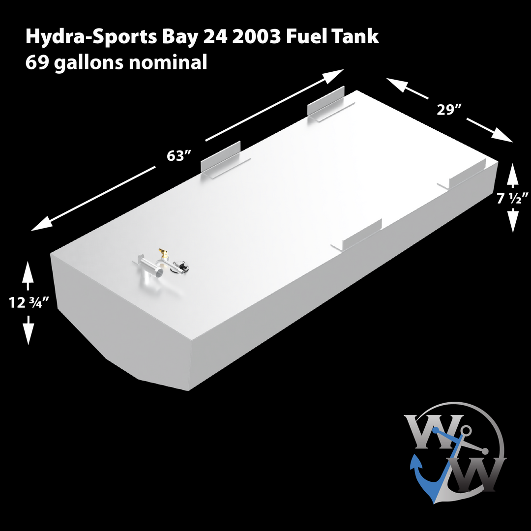 Hydra-Sports Bay 24 2003 - 69 gal. OEM Replacement Belly Fuel Tank