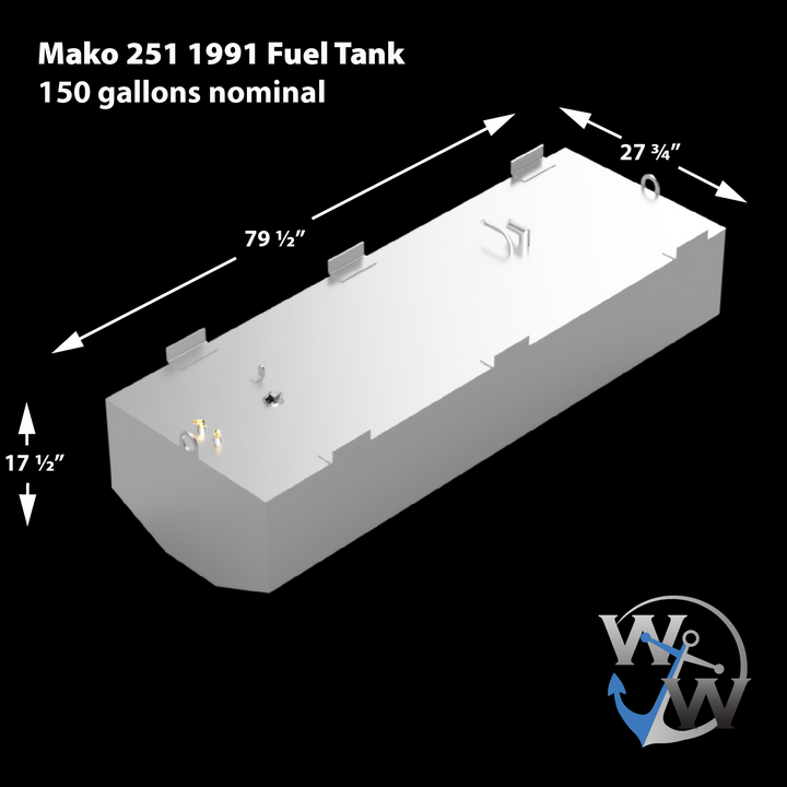 Mako 251 - 1991 - 150 gal. OEM Replacement Tank
