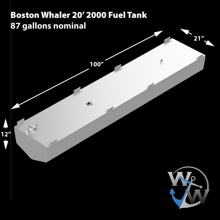 Boston Whaler 20' 2000 - 87 gal. OEM replacement belly fuel tank