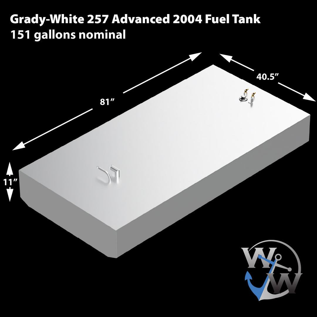 Grady-White 257 Advance 2004 - 151 gal. OEM Replacement Fuel Tank