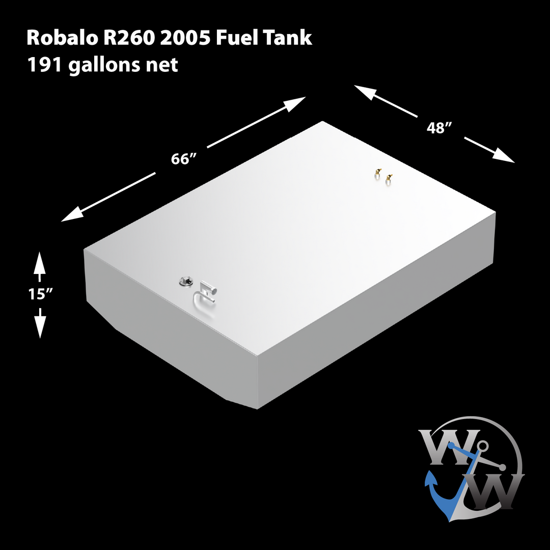 Robalo R260 2005 - 191 gal. OEM replacement belly fuel tank
