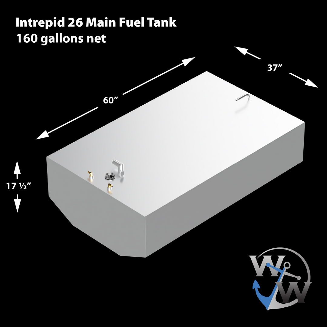 Intrepid 26' - 160 gal. OEM Replacement Belly Fuel Tank