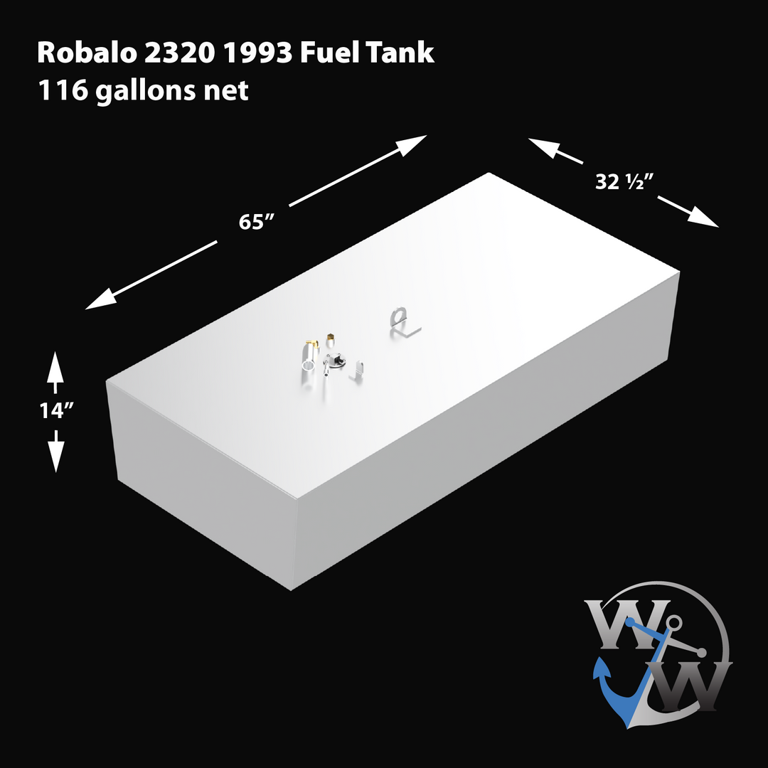 Robalo 2320 1993 - 116 gal. OEM replacement belly fuel tank