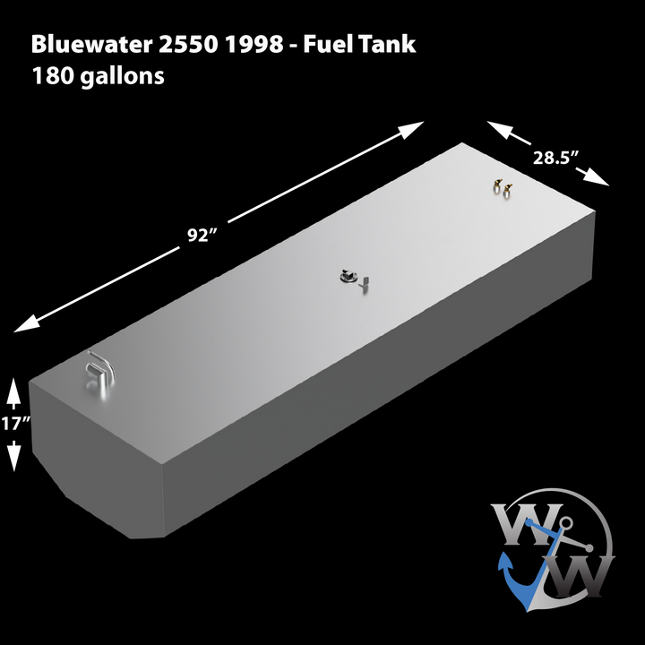 Bluewater 2550 1998 - 180 gal. OEM Replacement Belly Fuel Tank