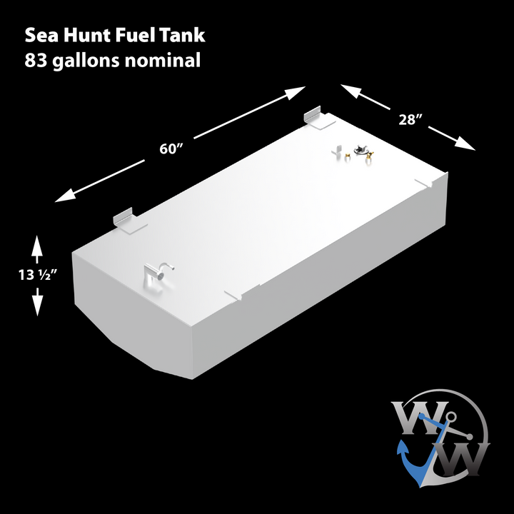 Sea Hunt 225 Ultra - 2015 - 83 gal. nominal OEM Replacement Belly Fuel Tank
