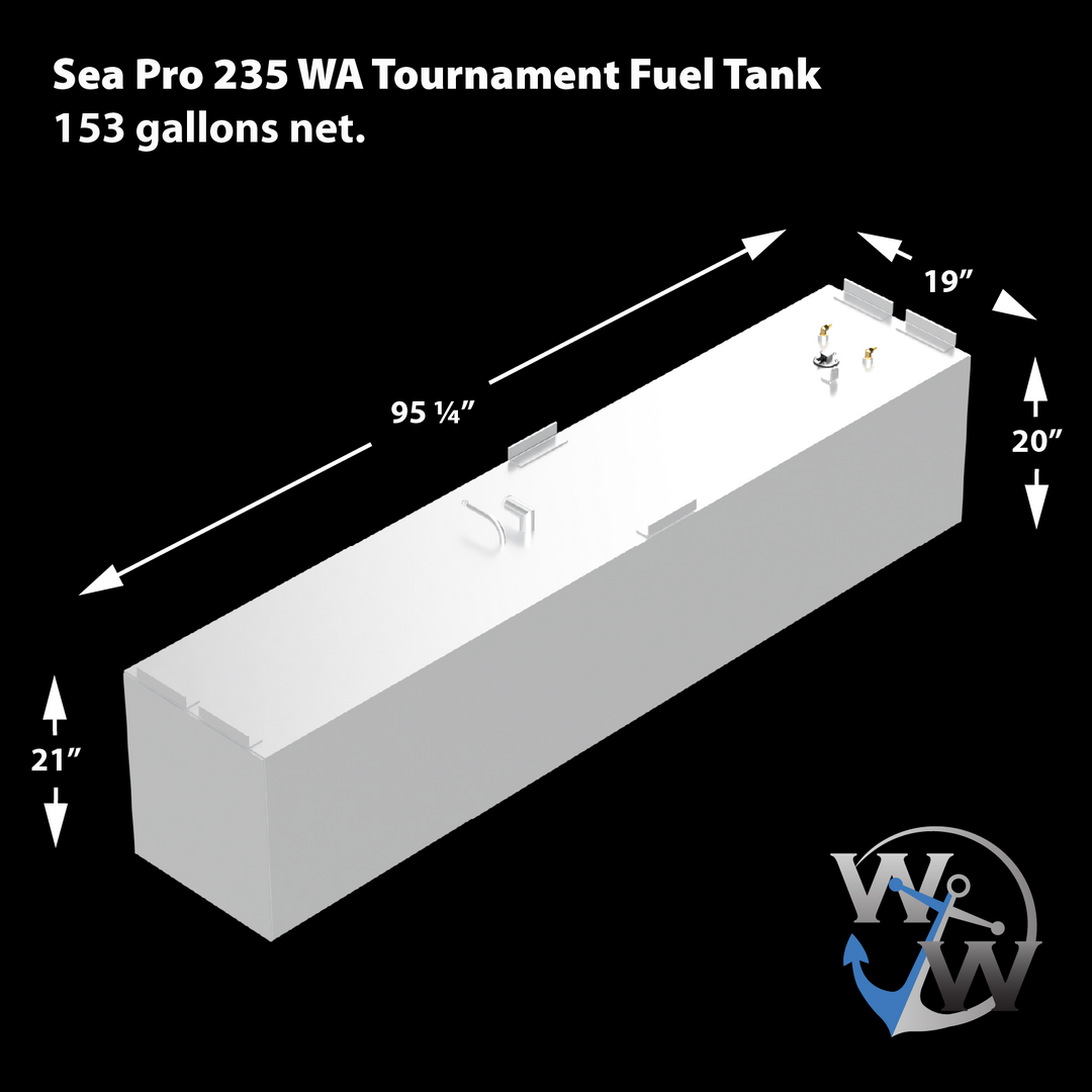 Sea Pro 235 WA Tournament 2002 - 153 gal. OEM Replacement Fuel Tank