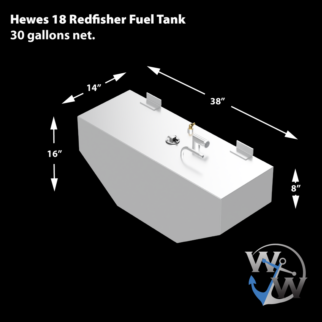 Hewes 18' Redfisher - 30 gal. OEM Replacement Fuel Tank