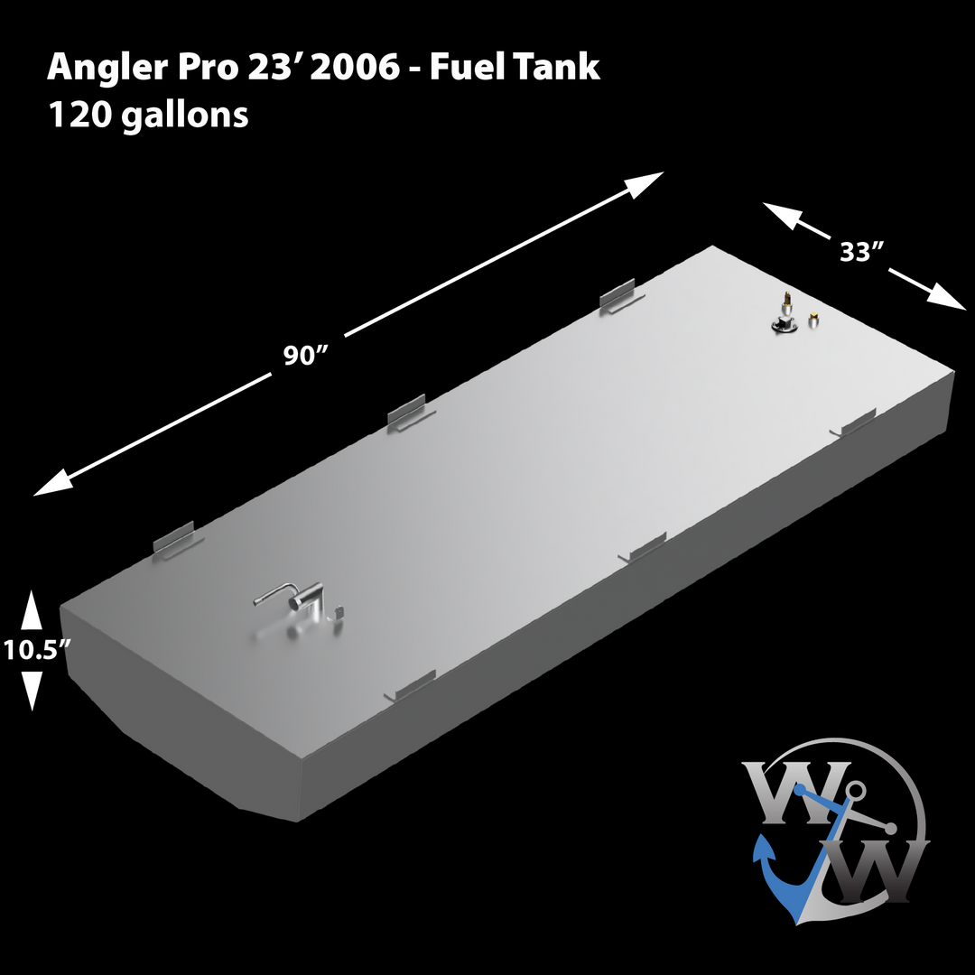 Angler Pro 23' 2006 120 gal. OEM Replacement Belly Fuel Tank
