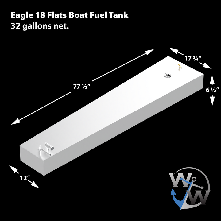 Eagle 18' Flats Boat 1998 - 30 gal. OEM Replacement Fuel Tank