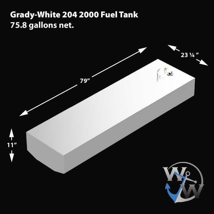 Grady-White 204 Fisherman 2000 - 75.8 gal. net Fuel Tank