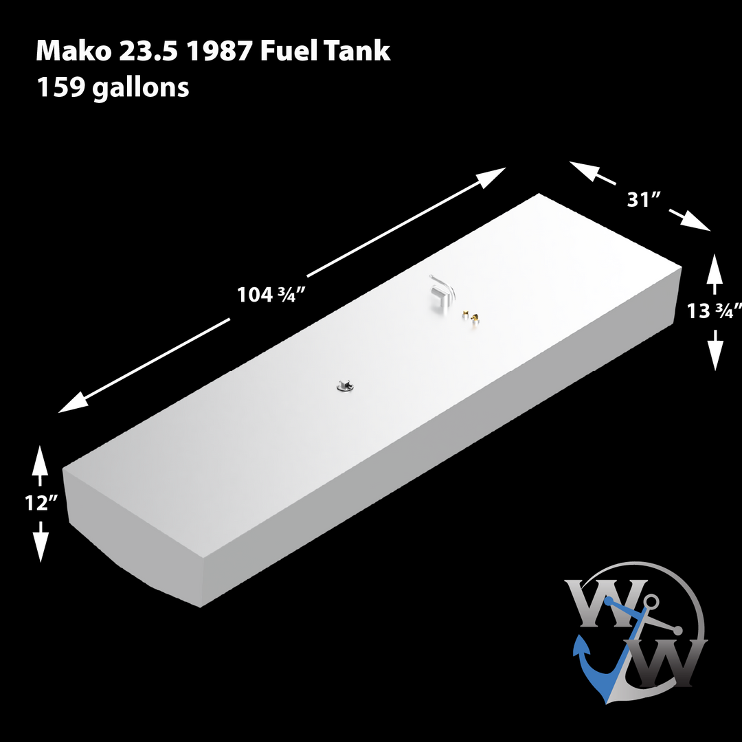 Mako 23.5 - 160 gal. OEM replacement belly fuel tank