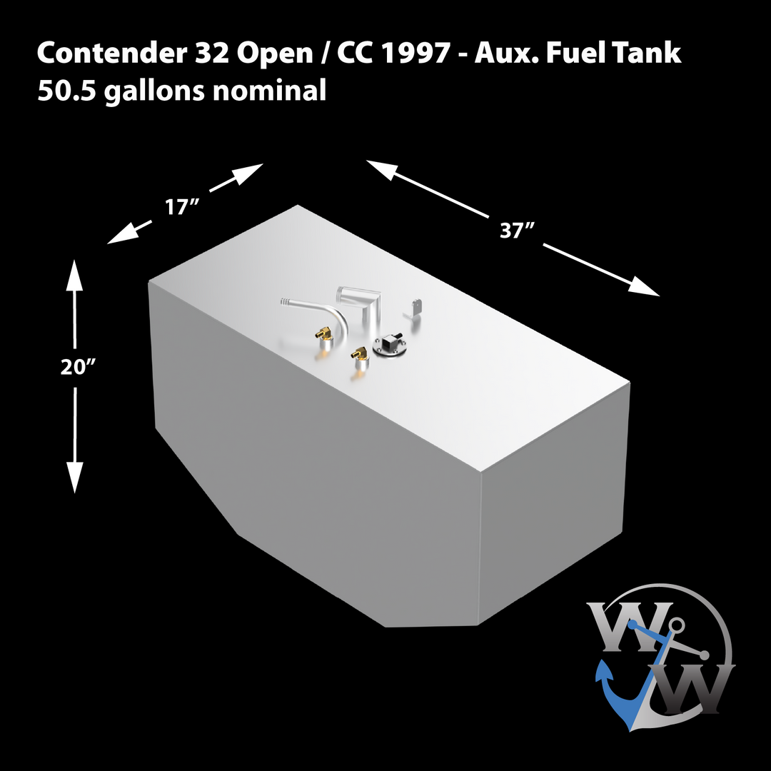 Intrepid 32' Open / CC - 1997 2 Tandem Fuel Tanks Combo (193 & 50.5 gal.)