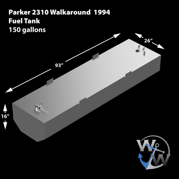 Parker 2310 Walkaround 1994 - OEM replacement 155 gal. Fuel Tank