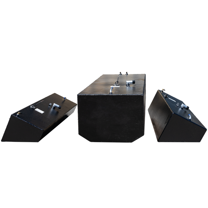 Contender 25 Open Extended Capacity 3 Fuel Tank Combo Kit -1 Belly (180 gal.) & 2 Extended (48 gal.) Saddle Tanks