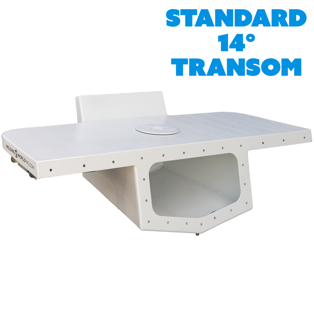Standard High Flotation Single Outboard Engine Bracket - 14° Transom