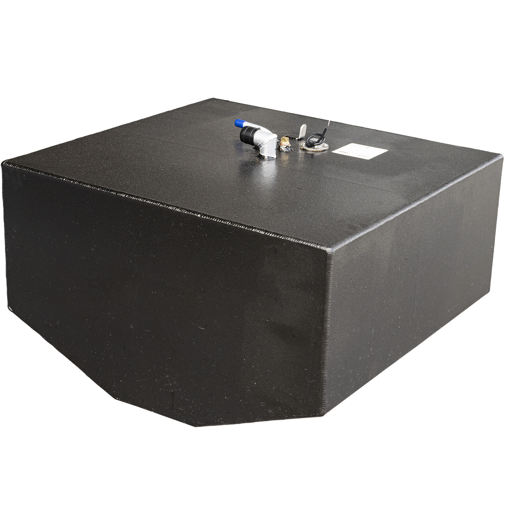 90-gallon nominal capacity belly fuel tank engineered as a direct OEM replacement for the 1991 Bayliner Trophy 24. Features a rectangular low-profile design with top-mounted brass and polymer fittings, including ground lug, sender unit mount, and fuel return/vent ports. Constructed with corrosion-resistant materials for long-term marine use. Designed for precise hull fitment and seamless integration into the vessel’s fuel system architecture